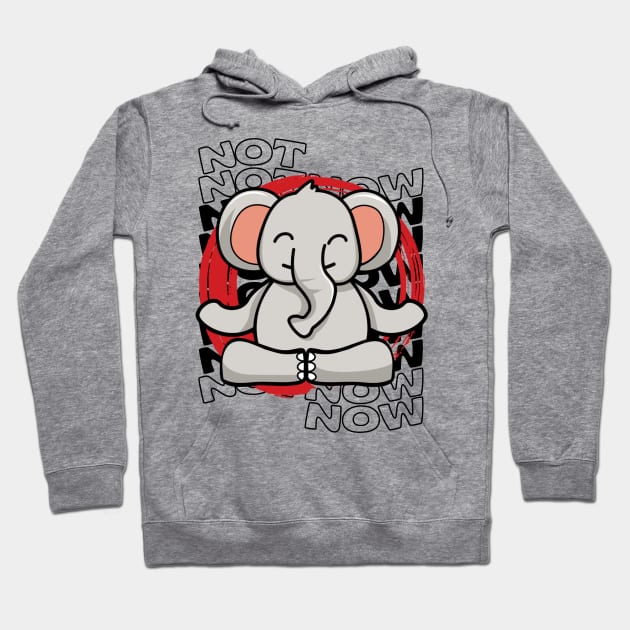 Lotus yoga elephant pose Hoodie by nolapan